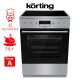 Korting KEC6C60XPC Κουζίνα 71lt με Κεραμικές Εστίες Π60εκ. Inox 030062001 Korting KEC6C60XPC Κουζίνα 71lt με Κεραμικές Εστίες Π60εκ. Inox 030062001